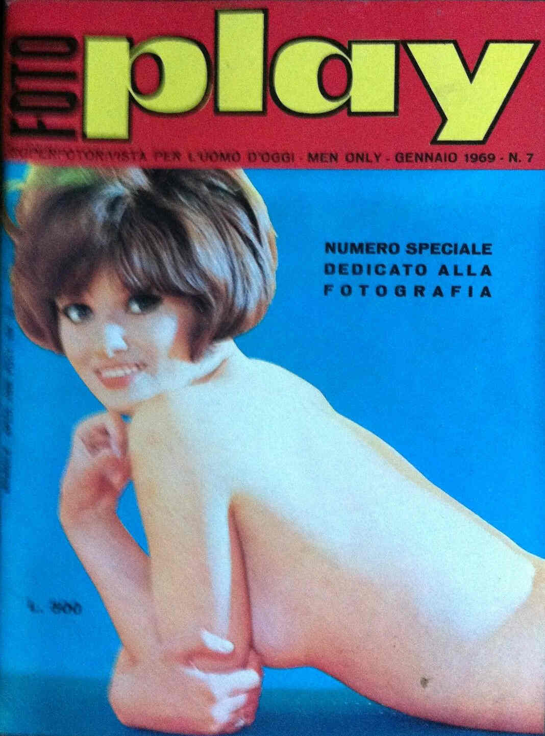 FOTO PLAY magazine side cover Issue 7 January 1969