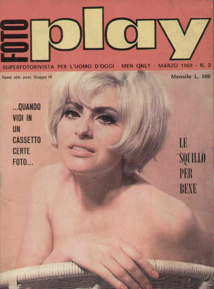 FOTO PLAY magazine side cover Issue 9 March 1969