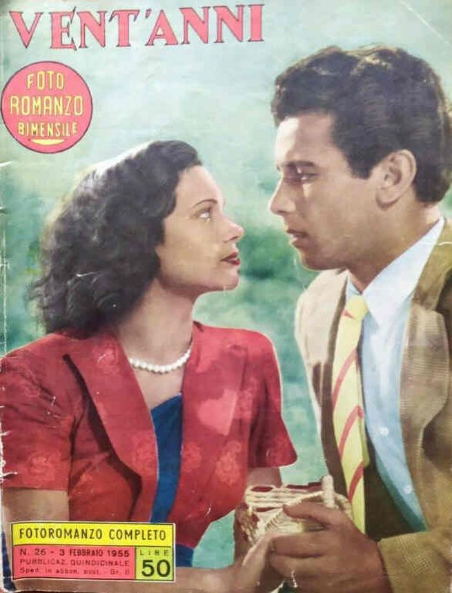 FOTO ROMANZO BIMENSILE magazine side cover Issue 26 3 February 1955