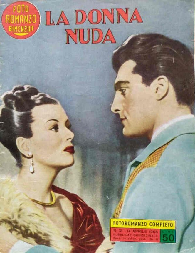FOTO ROMANZO BIMENSILE magazine side cover Issue 31 14 April 1955