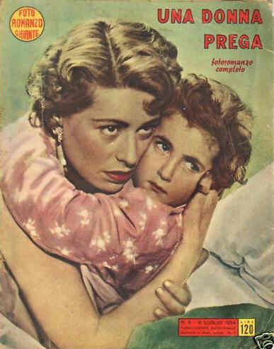 FOTO ROMANZO GIGANTE magazine side cover Issue 5 July 1954