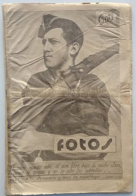 FOTOS magazine side cover Issue 1 25 February 1937
