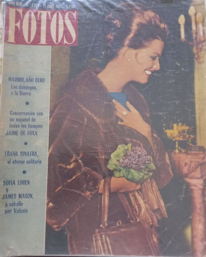 FOTOS magazine side cover Issue 1363 15 April 1963