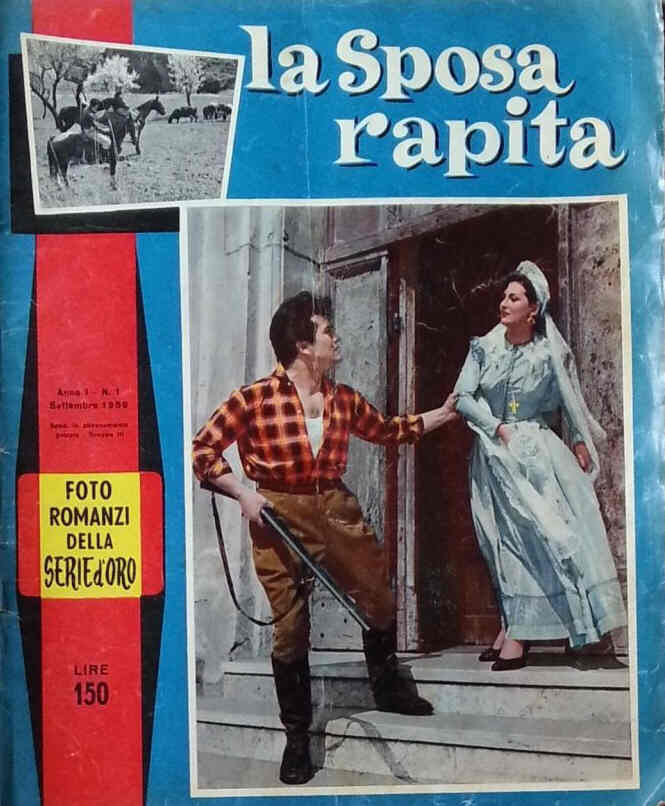 FOTO ROMANZI DELLA SERIE D ORO magazine side cover Issue 1 September 1959