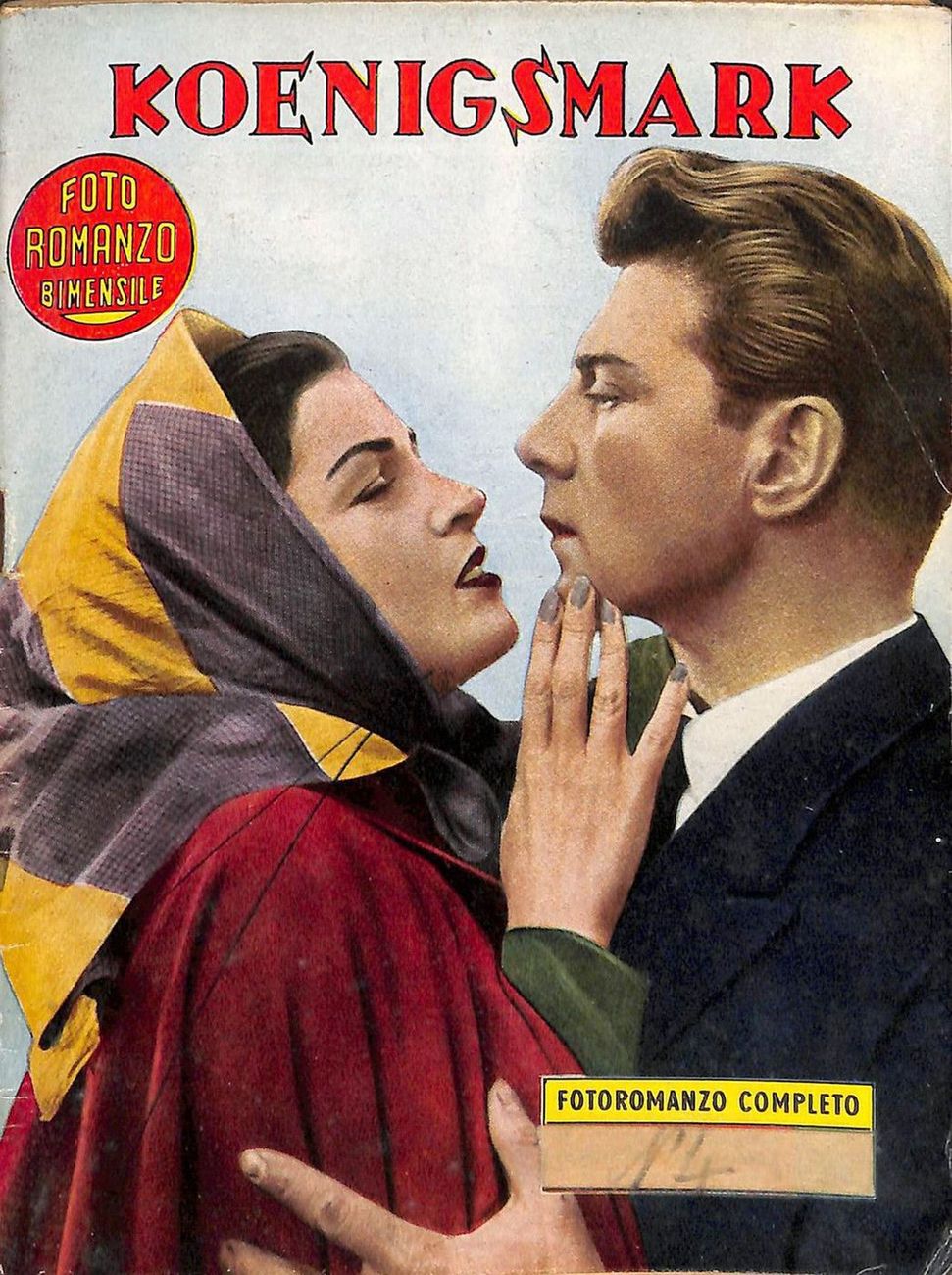 FOTO ROMANZO BIMENSILE magazine side cover Issue 17  1954