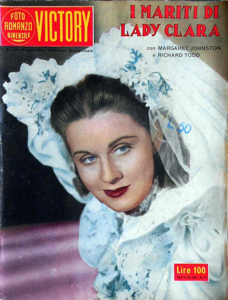 FOTO ROMANZO BIMENSILE VICTORY magazine side cover Issue 34 26 May 1955