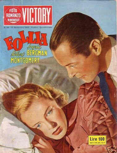 FOTO ROMANZO BIMENSILE VICTORY magazine side cover Issue 46 10 November 1955