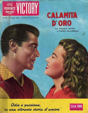 FOTO ROMANZO BIMENSILE VICTORY magazine side cover Issue 63 5 July 1956