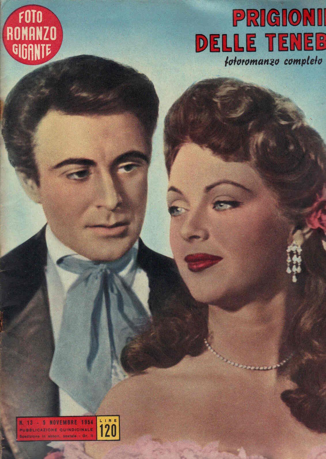 FOTO ROMANZO GIGANTE magazine side cover Issue 13 5 November 1954