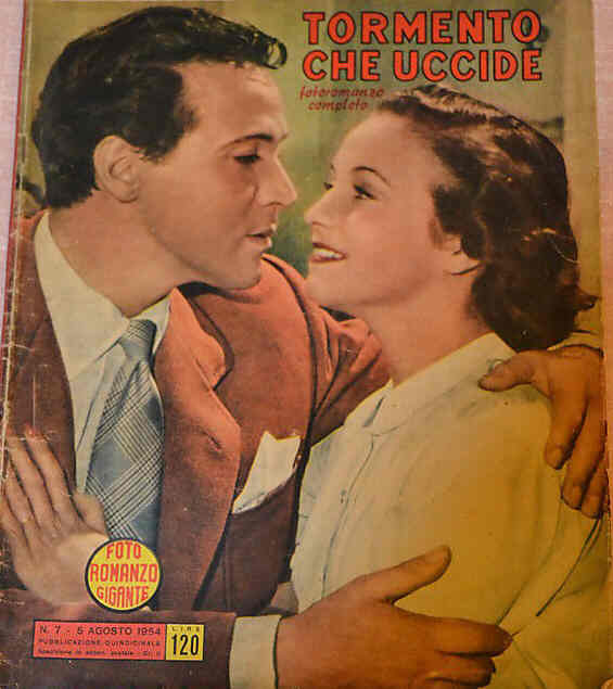 FOTO ROMANZO GIGANTE VICTORY magazine side cover Issue 7 5 August 1954