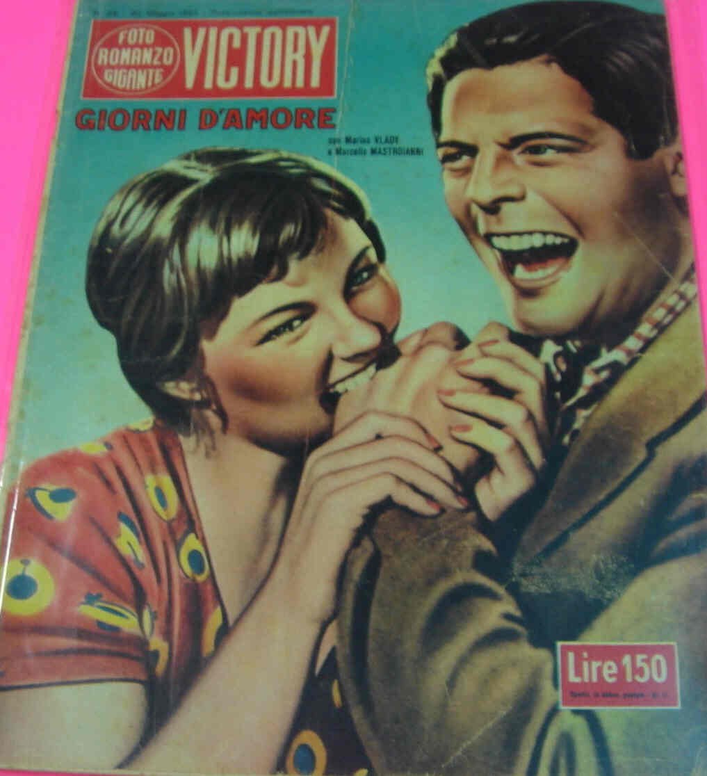 FOTO ROMANZO GIGANTE VICTORY magazine side cover Issue 26 20 May 1955