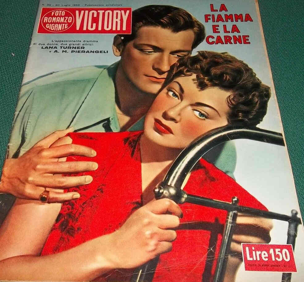 FOTO ROMANZO GIGANTE VICTORY magazine side cover Issue 30 20 July 1955