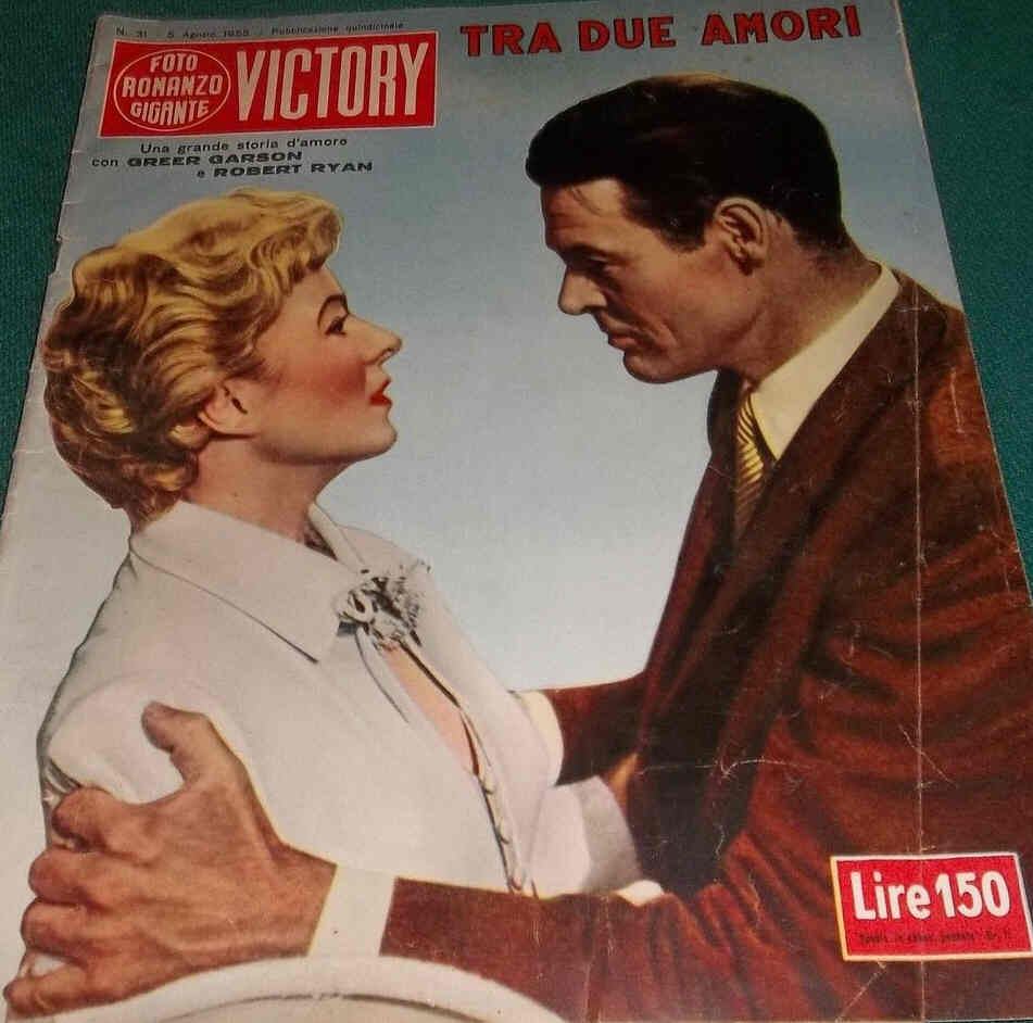 FOTO ROMANZO GIGANTE VICTORY magazine side cover Issue 31 5 August 1955