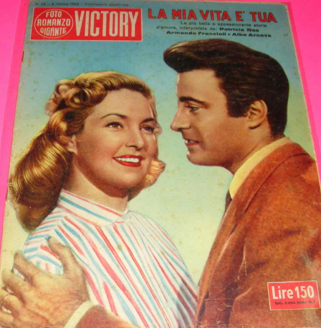 FOTO ROMANZO GIGANTE VICTORY magazine side cover Issue 35 5 October 1955