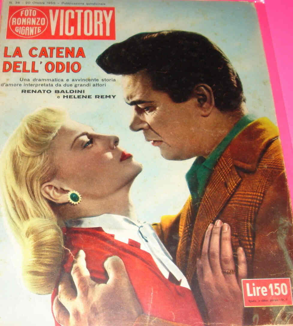 FOTO ROMANZO GIGANTE VICTORY magazine side cover Issue 36 20 October 1955