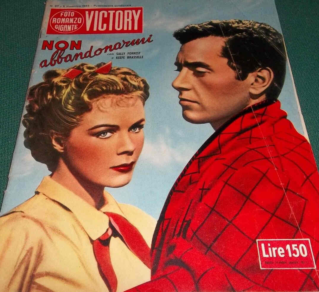 FOTO ROMANZO GIGANTE VICTORY magazine side cover Issue 37 5 November 1955
