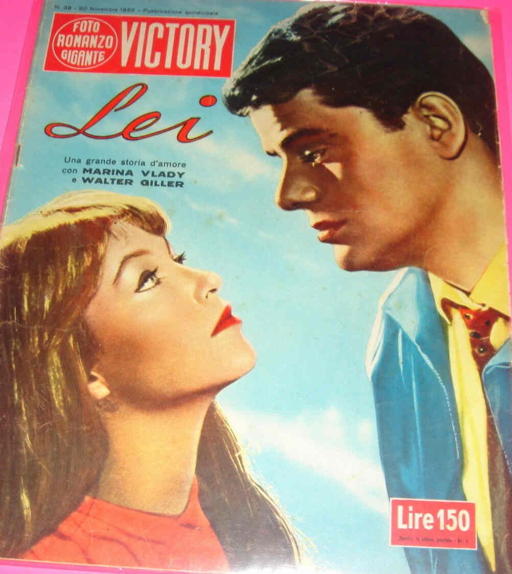 FOTO ROMANZO GIGANTE VICTORY magazine side cover Issue 38 20 November 1955