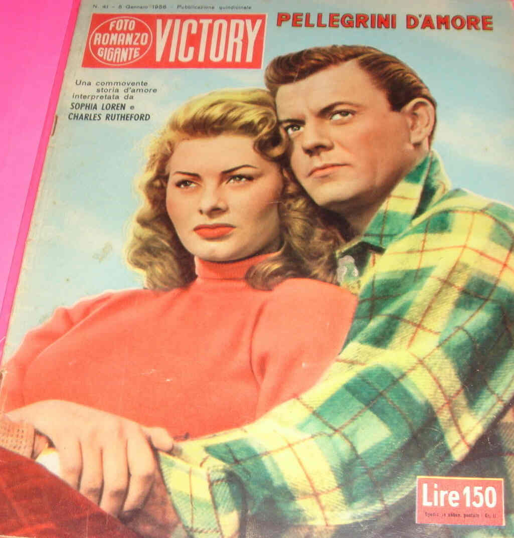 FOTO ROMANZO GIGANTE VICTORY magazine side cover Issue 41 5 January 1956