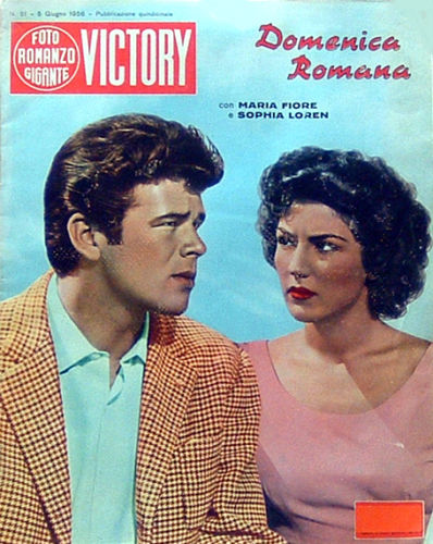 FOTO ROMANZO GIGANTE VICTORY magazine side cover Issue 51 5 June 1956