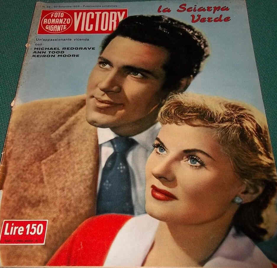 FOTO ROMANZO GIGANTE VICTORY magazine side cover Issue 58 20 September 1956