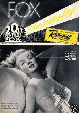 20TH CENTURY FOX SCHEINWERFER magazine side cover September 1952