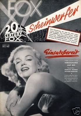 20TH CENTURY FOX SCHEINWERFER magazine side cover March 1953