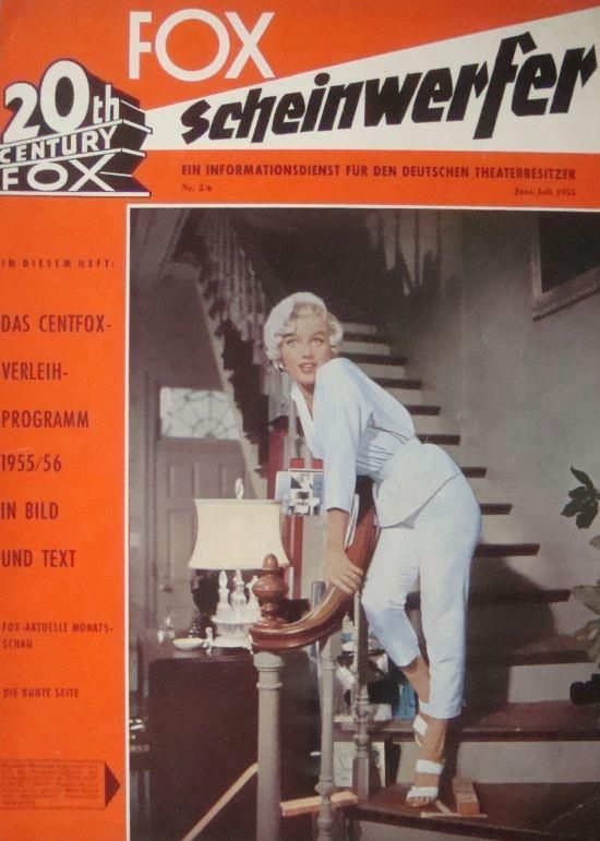 20TH CENTURY FOX SCHEINWERFER magazine side cover June/July 1955