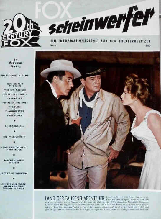 20TH CENTURY FOX SCHEINWERFER magazine side cover Issue 6   1960