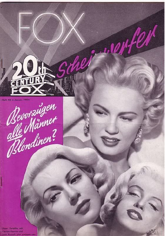 20TH CENTURY FOX SCHEINWERFER magazine side cover Issue 40 January 1954