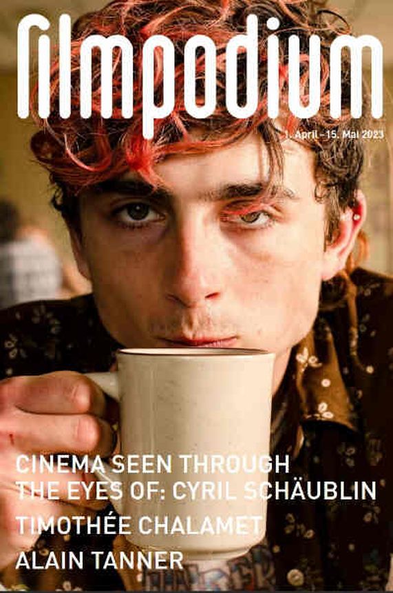 FILMPODIUM magazine side cover  April/May 2023
