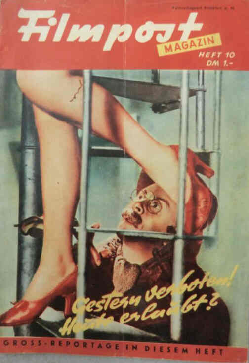 FILMPOST MAGAZIN magazine side cover Issue 10   1950