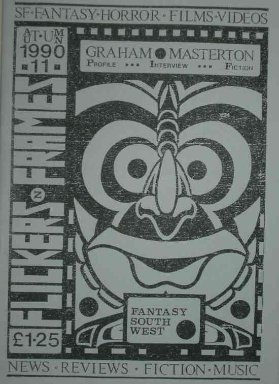 FLICKERS n FRAMES magazine side cover Issue 11 Autumn 1990