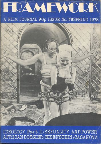 FRAMEWORK magazine side cover Issue 7/8 Spring/March 1978