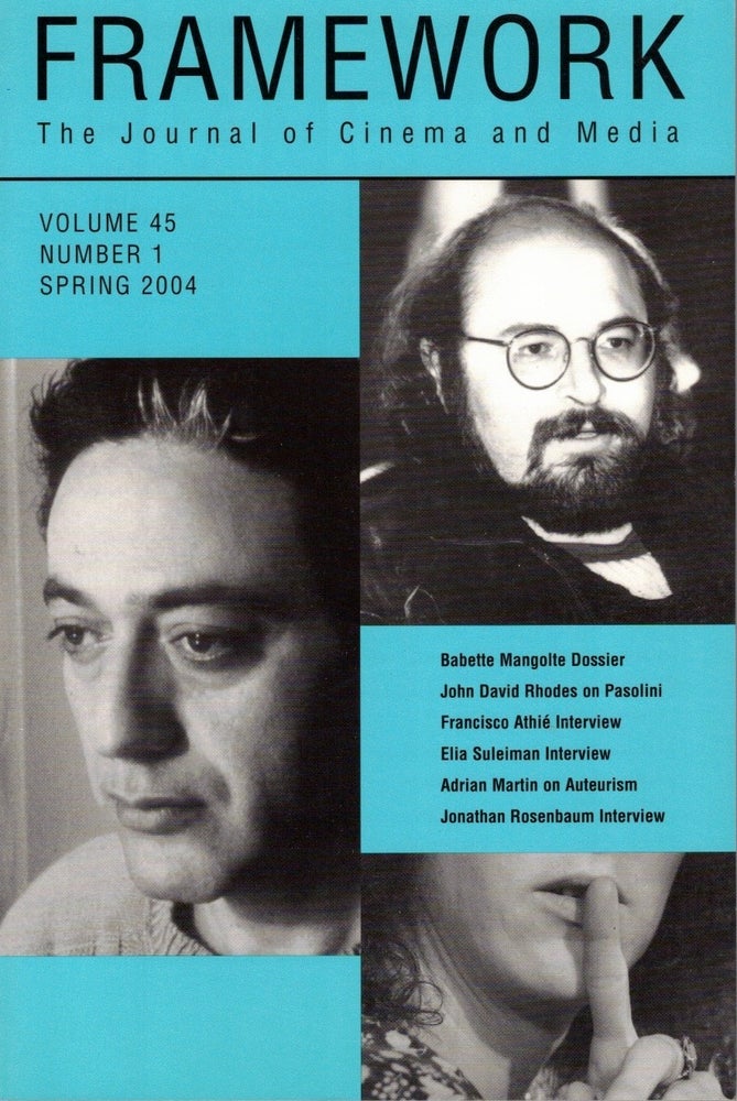 FRAMEWORK (USA) magazine side cover Spring 2004