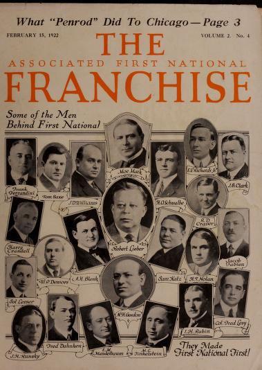 THE ASSOCIATED FIRST NATIONAL FRANCHISE  magazine side cover  Vol 2 No  4 15 February 1922