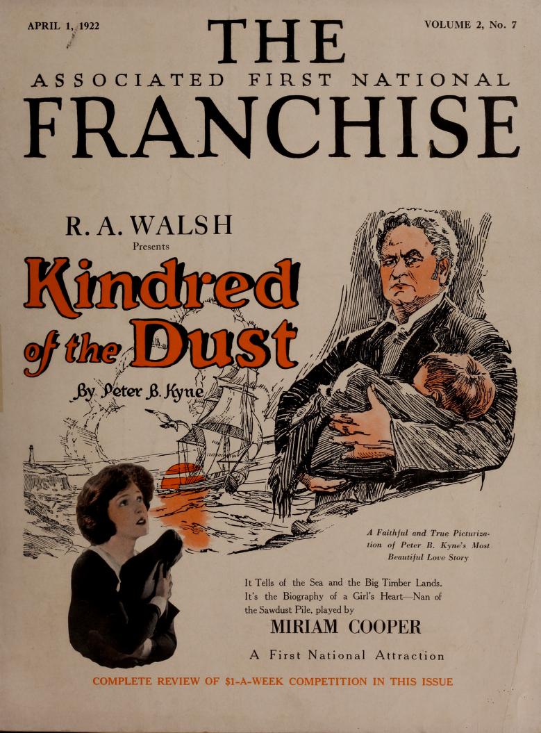 THE ASSOCIATED FIRST NATIONAL FRANCHISE  magazine side cover  Vol 2 No  7 1 April 1922