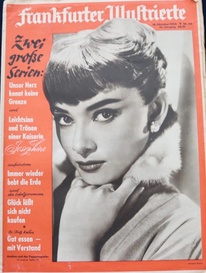 FRANKFURTER ILLUSTRIERTE magazine side cover 16 October 1954
