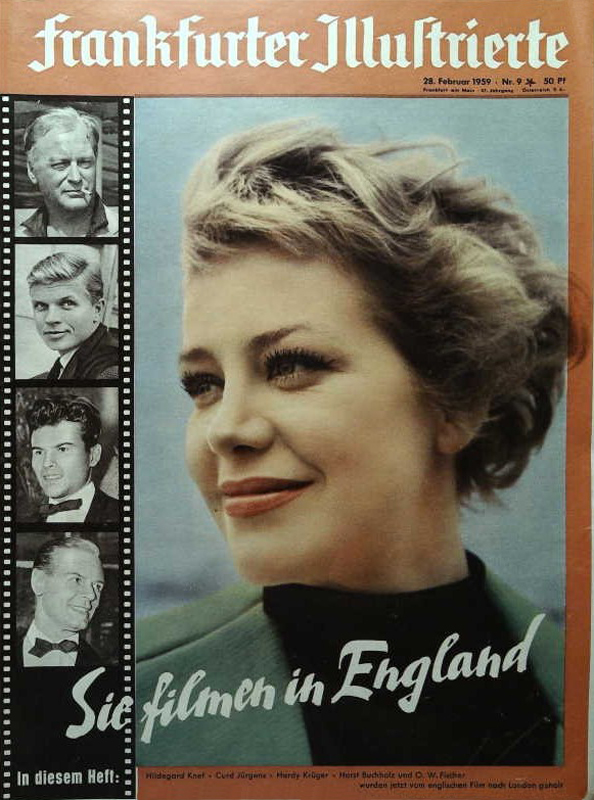 FRANKFURTER ILLUSTRIERTE magazine cover Issue 9 28 February 1959