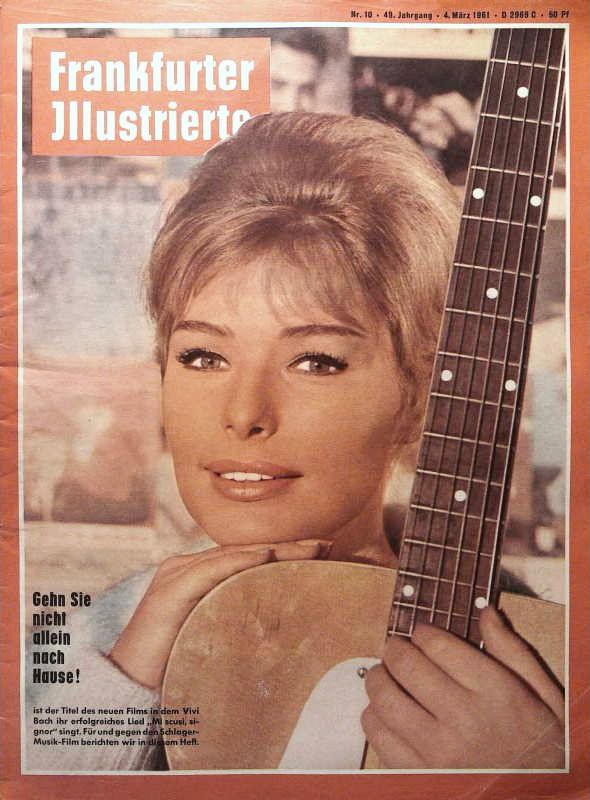 FRANKFURTER ILLUSTRIERTE magazine side cover Issue 10 4 March 1961