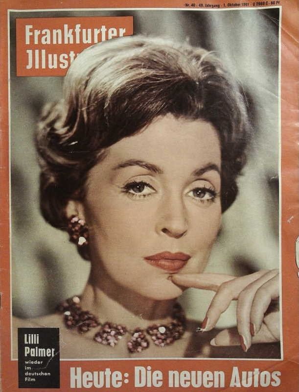 FRANKFURTER ILLUSTRIERTE magazine side cover Issue 40 1 October 1961
