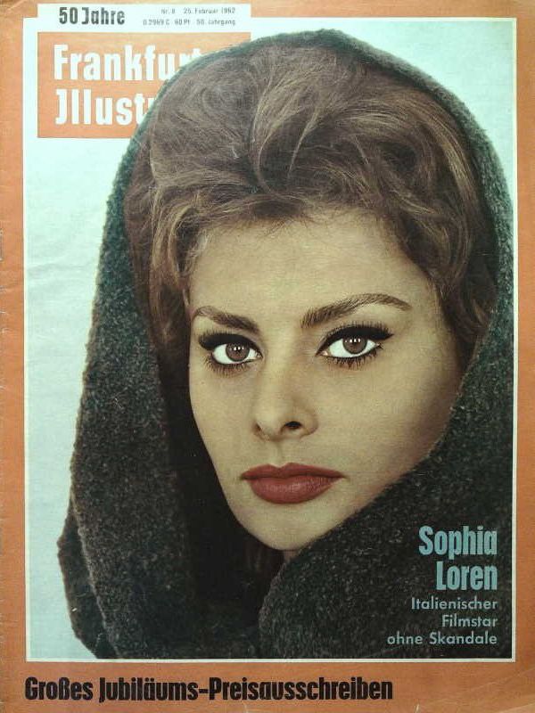 FRANKFURTER ILLUSTRIERTE magazine side cover Issue 8 25 February 1962