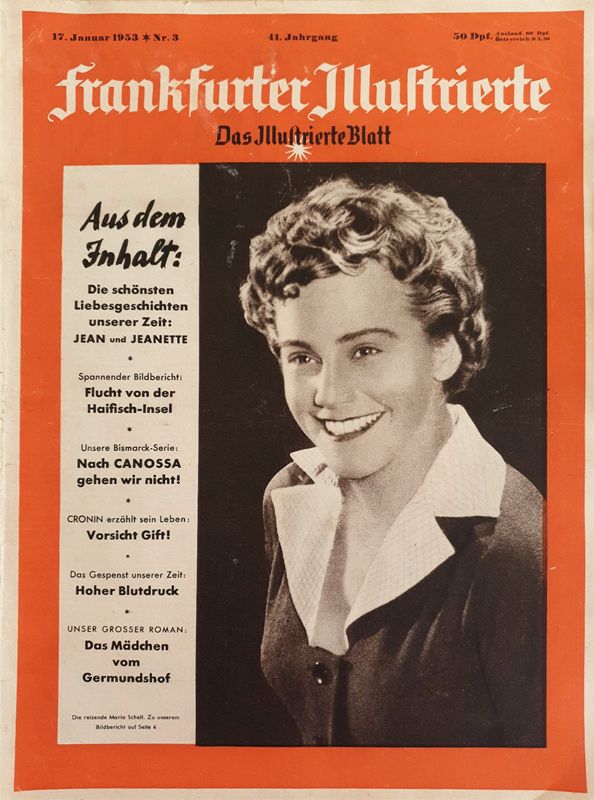 FRANKFURTER ILLUSTRIERTE magazine side cover Issue 3 17 January 1953