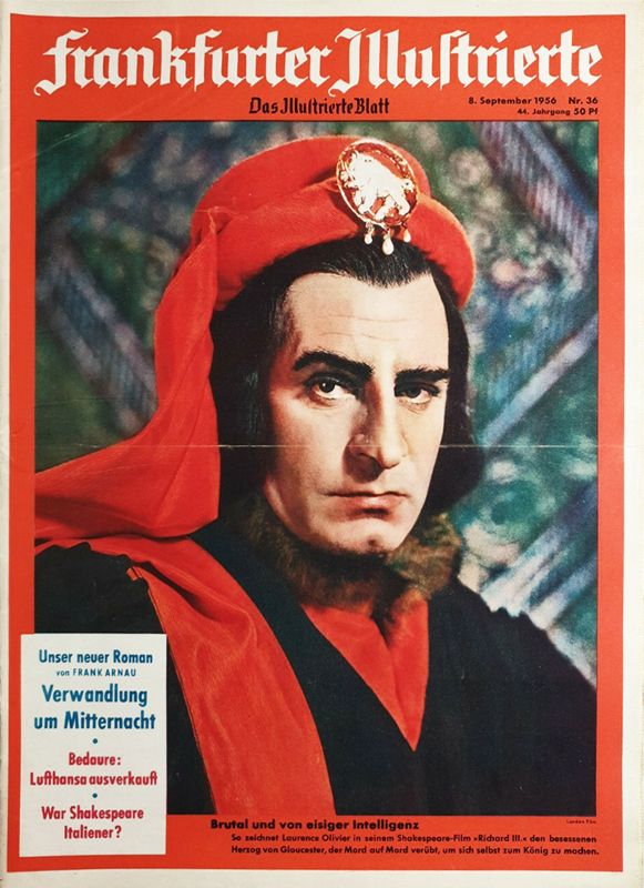 FRANKFURTER ILLUSTRIERTE magazine side cover Issue 36 8 September 1956
