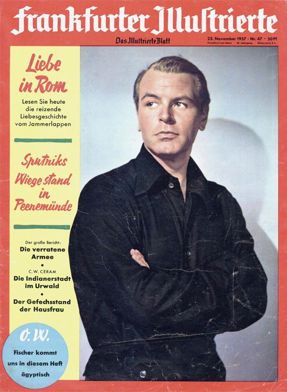FRANKFURTER ILLUSTRIERTE magazine side cover Issue 47 23 November 1957