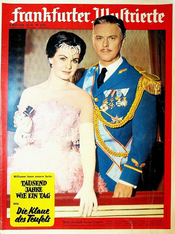 FRANKFURTER ILLUSTRIERTE magazine side cover Issue 10 8 March 1958
