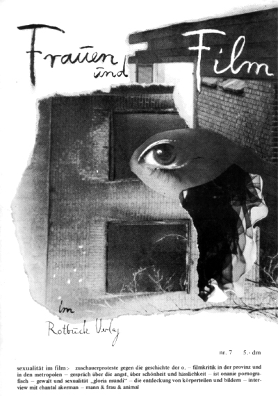 FRAUEN UND FILM magazine side cover Issue 7 March 1976