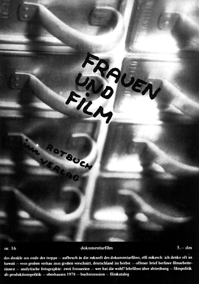 FRAUEN UND FILM magazine side cover Issue 16 June 1978