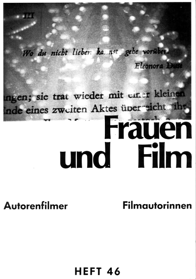 FRAUEN UND FILM magazine side cover Issue 46  February 1989