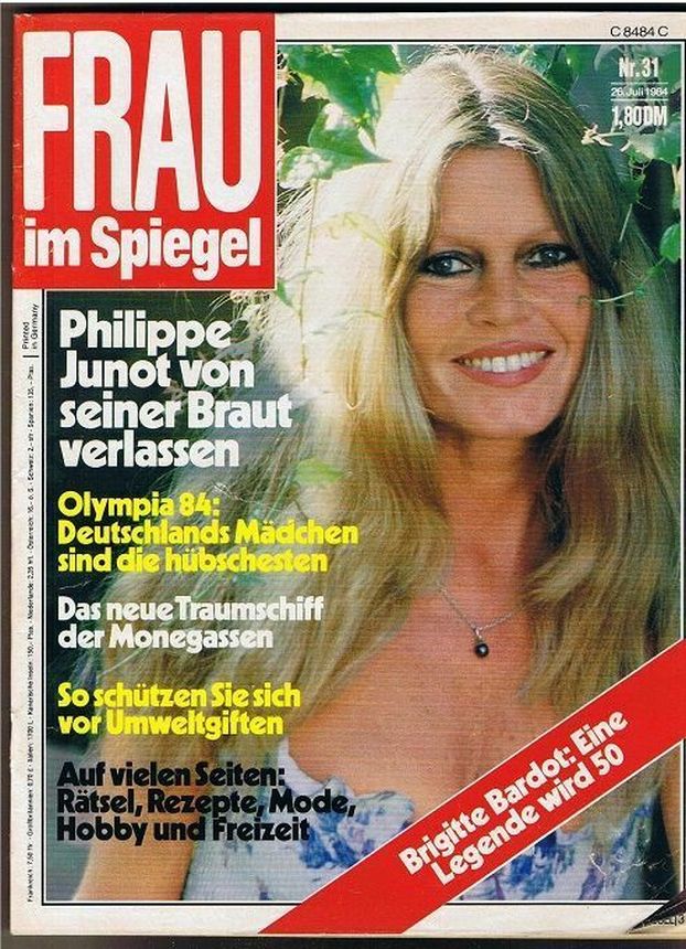 FRAU IM SPIEGEL magazine side cover Issue 31 26 July 1984