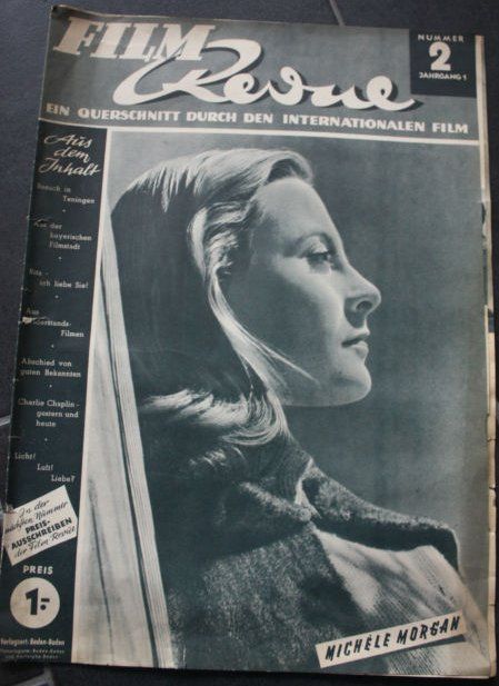 FILM REVUE magazine side cover Issue 2  1947